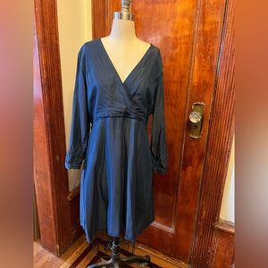 Denim style faux wrap dress by Banana Republic